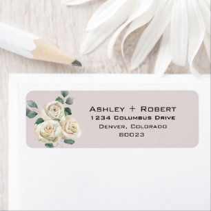 Elegant Floral Return Address Label