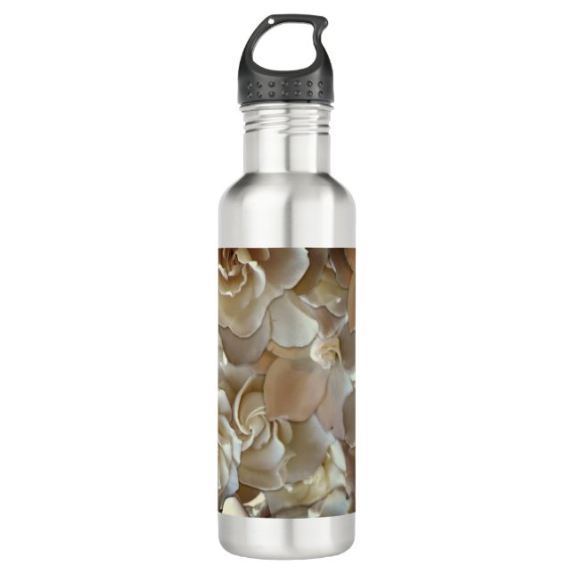 Elegant Floral Rose Petal Pattern  710 Ml Water Bottle (Front)