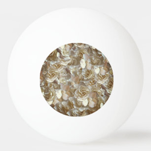 Elegant Floral Rose Petal Pattern  Ping Pong Ball