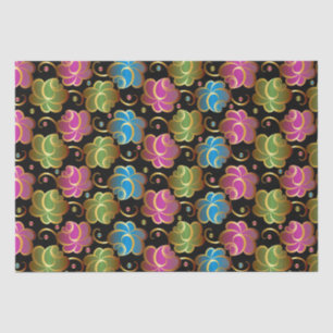 Elegant floral rose tissue paper