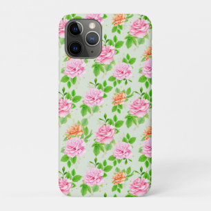 Elegant Floral Roses Green Leaves Pattern-23675 Case-Mate iPhone Case