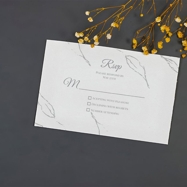 Elegant Floral Rsvp Card (Creator Uploaded)