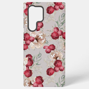 Elegant Floral Samsung Galaxy Case with Red Roses