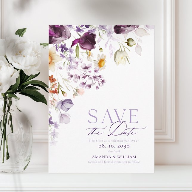 Elegant Floral Save the Date Card (Creator Uploaded)