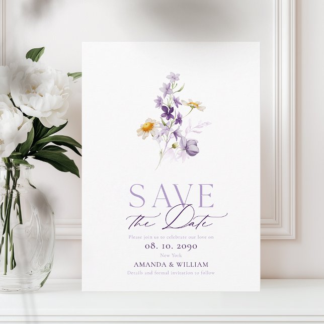 Elegant Floral Save the Date Card (Creator Uploaded)