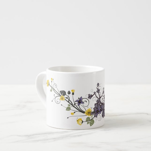 Elegant Floral Speciality Mug (Front Left)