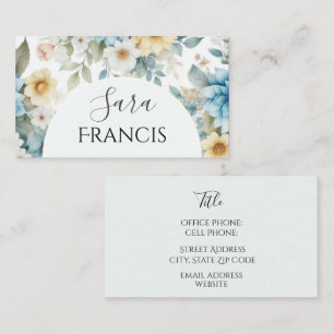 Elegant Floral Standard, 3.5" x 2.0" Business Card