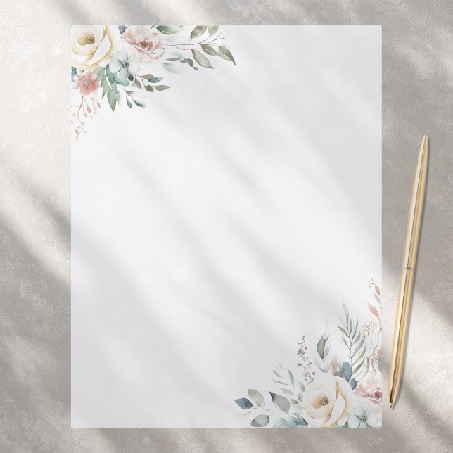Elegant Floral Stationery Paper (Creator Uploaded)