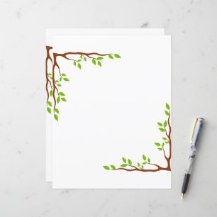Elegant Floral Stationery Paper