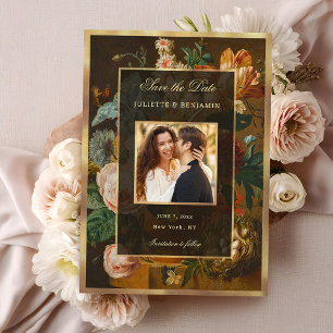 Elegant Floral Still Life Wedding Save the Date