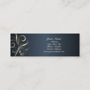 Elegant Floral Swirls Profile Card