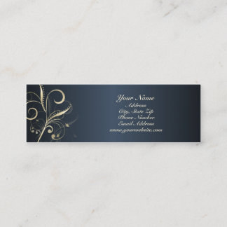 Elegant Floral Swirls Profile Card
