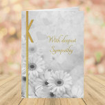 Elegant Floral Sympathy Real Foil Pressed Cards<br><div class="desc">Easily add your own personal message using the "personalise this template" section.</div>