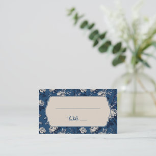 Elegant Floral Table Number Card