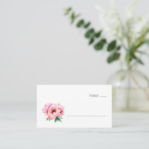 Elegant Floral Table Number Place Card