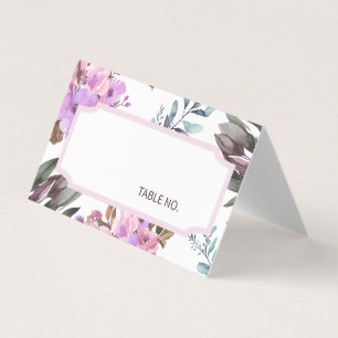 Elegant Floral Table Number Place cards