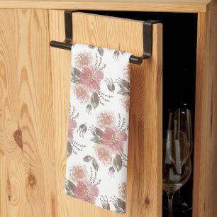 Elegant Floral  Tea Towel