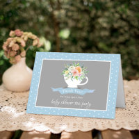 Elegant Floral Teacup Baby Shower Tea Party