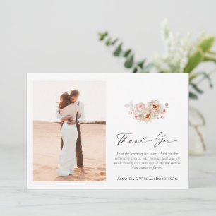 Elegant Floral Thank You Card