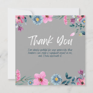 Elegant Floral Thank You CARD