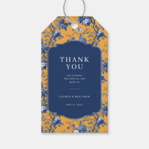 Elegant Floral Thank You Card Gift Tags
