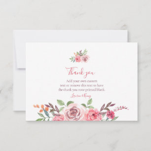 Elegant Floral Thank You Cards