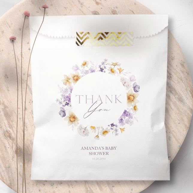 Elegant Floral Thank You Gift Bag (Creator Uploaded)