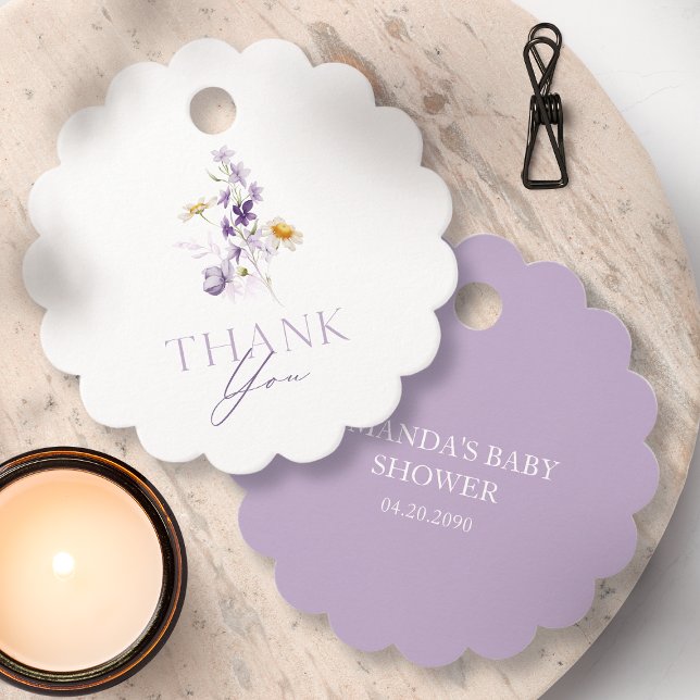 Elegant Floral Thank You Tag  (Creator Uploaded)