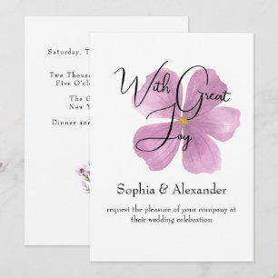 Elegant Floral themed Wedding Invitations