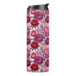 Elegant Floral  Thermal Tumbler