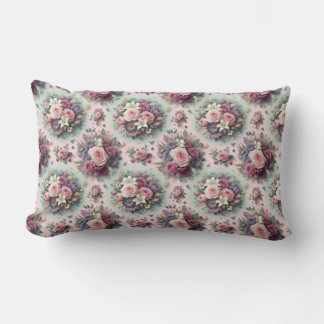 Elegant Floral Throw Pillow