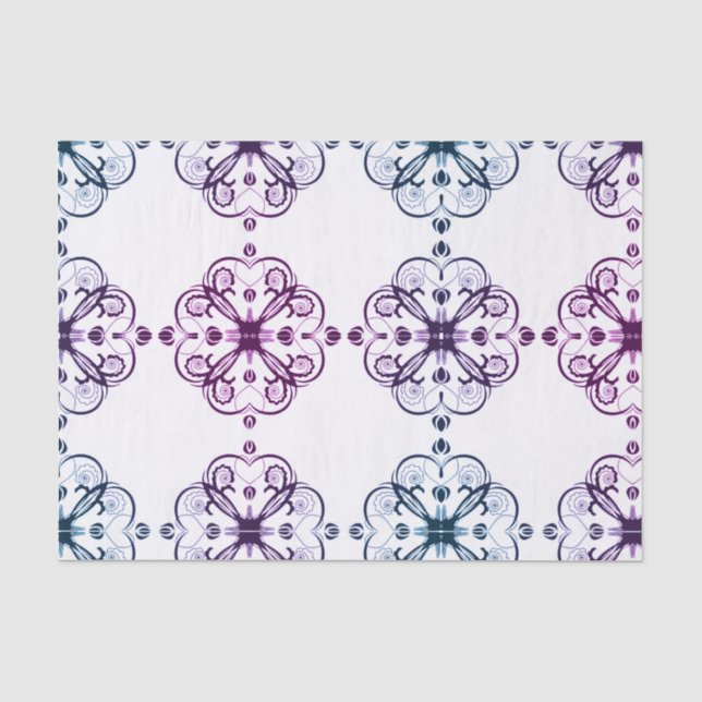 Elegant Floral Tissue Paper Retro (Front)