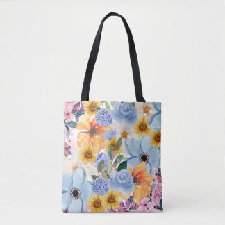 Elegant Floral Tote Bag – Zahra_Design Signature