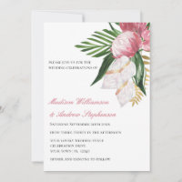  Elegant Floral Tropical Paradise Wedding