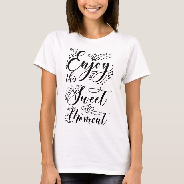 Elegant Floral Vector Design T-Shirt (Front)