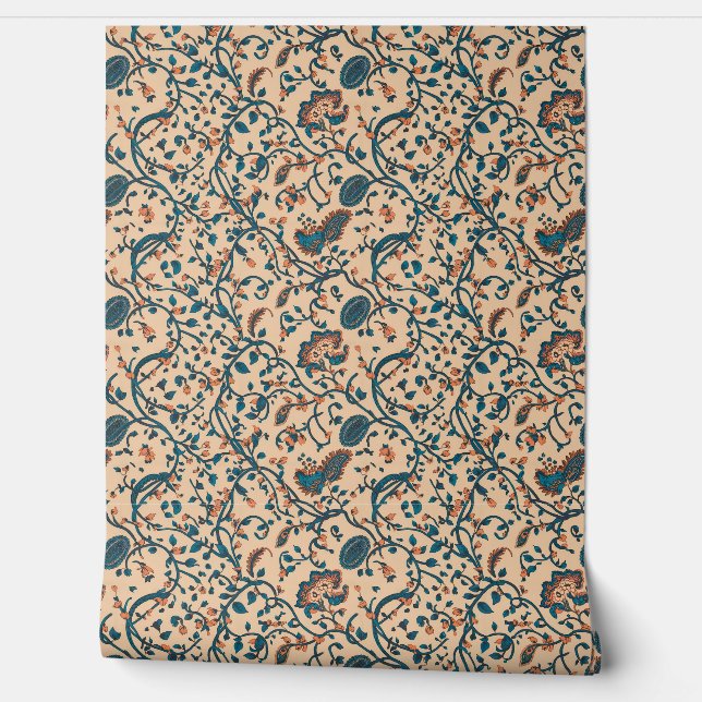 Elegant Floral Vine Wallpaper (Unrolling)