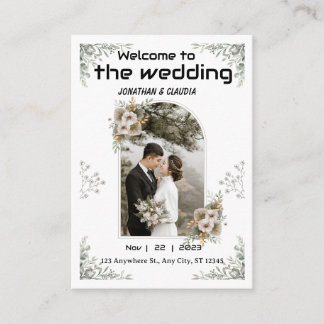 Elegant Floral Vintage Ornament Frame Wedding Gold Enclosure Card