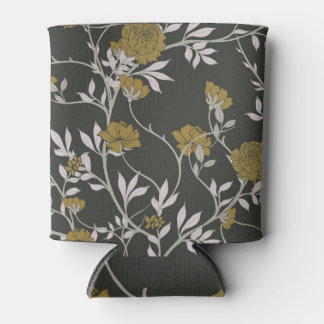 Elegant floral: vintage pattern design. can cooler