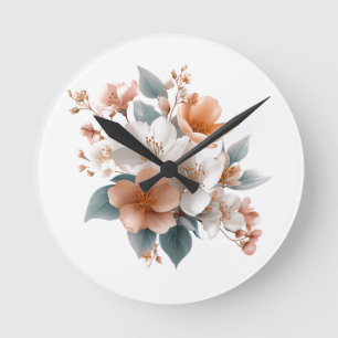 Elegant Floral Wall Clock 🌿🕒