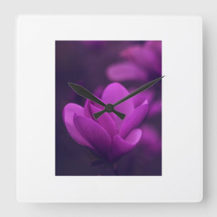 🌸 Elegant Floral Wall Clock – Chic Botanical Flow