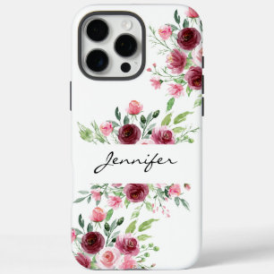 Elegant Floral Watercolor Rose iPhone / iPad case