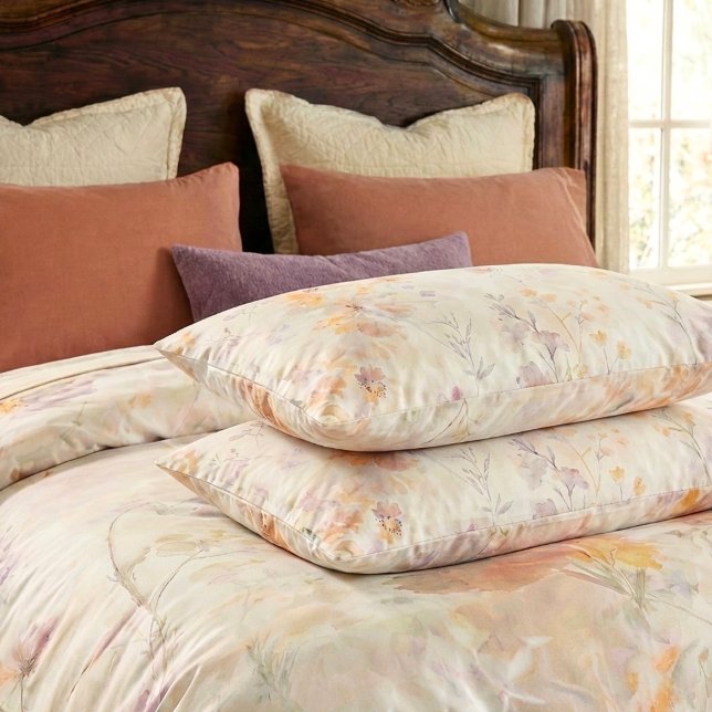 Elegant Floral Watercolor Set of 2 Pillowcase (Creator Uploaded)
