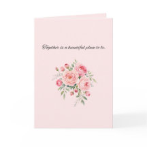 Elegant Floral Wedding Design Card
