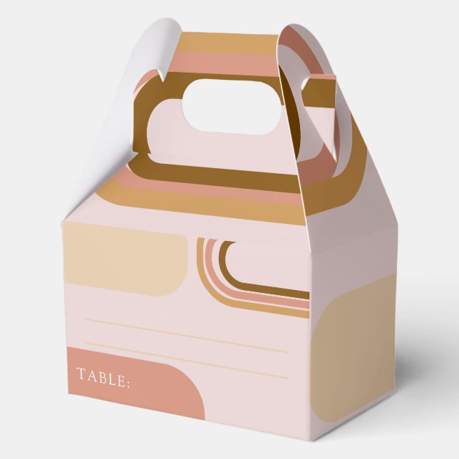 Elegant Floral Wedding Favor Box (Front)