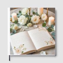 Elegant Floral Wedding Guest Book