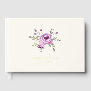 Elegant Floral Wedding Guest Book