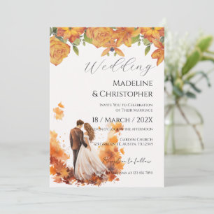 Elegant Floral Wedding Invitation