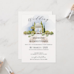 Elegant Floral Wedding Invitation
