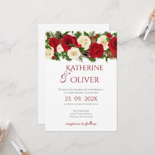 Elegant Floral Wedding Invitation