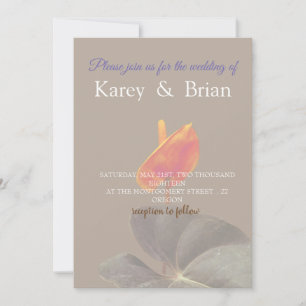 Elegant Floral Wedding Invitation